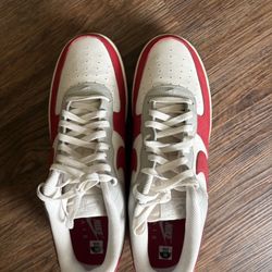 grey red & with nike's