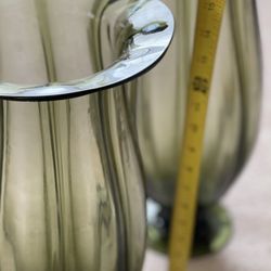 BEAUTIFUL HURRICANE VASE / CANDLE HOLDER PAIR