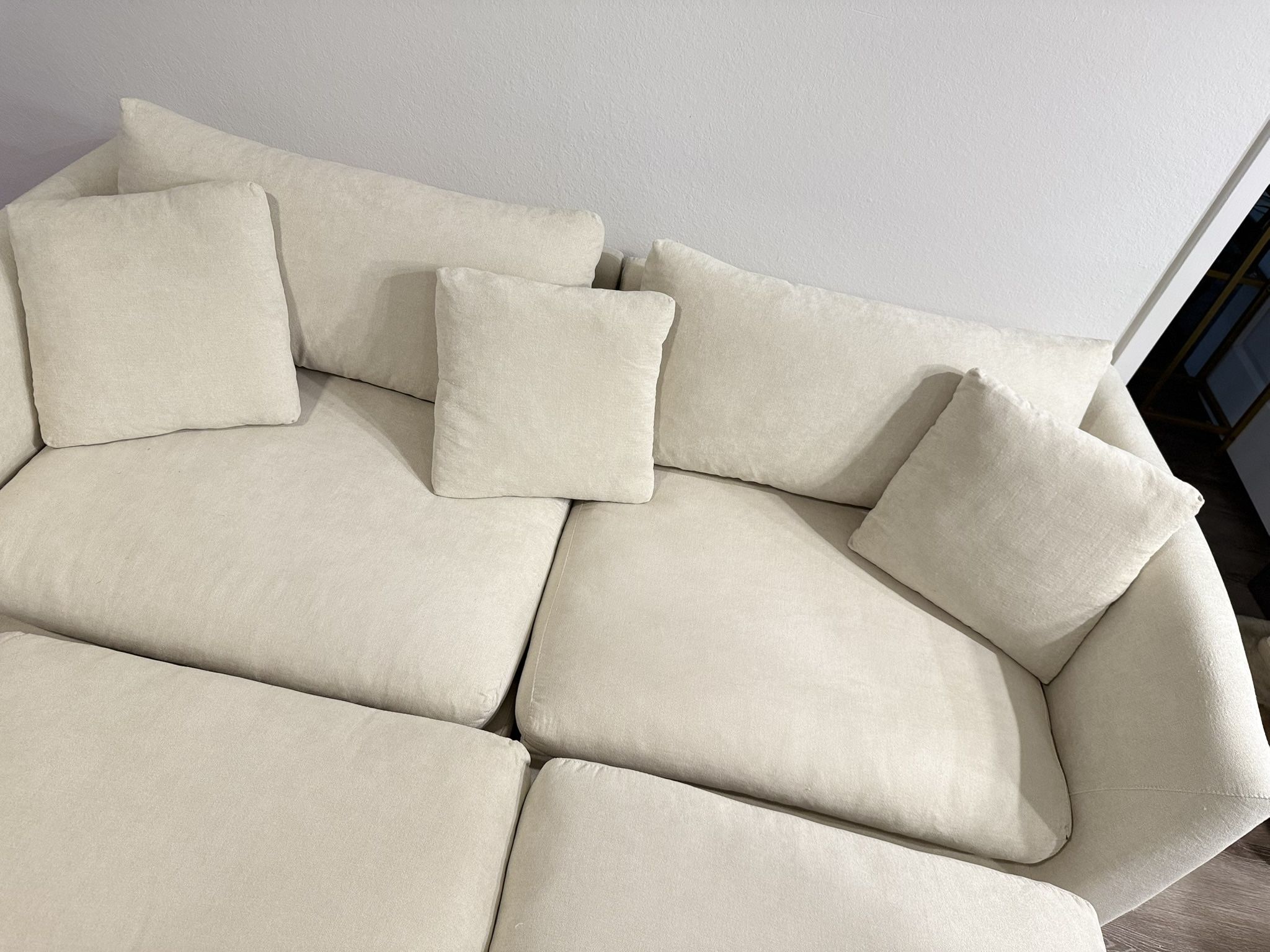 Sofa, Two Ottomans And 5 Pc Dinning Room Set