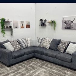 Gray Sectional Couch - Free Delivery 