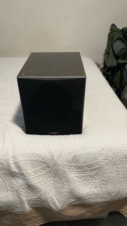 Polkaudio subwoofer works great