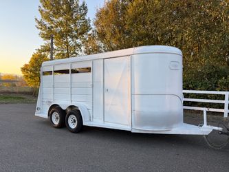 1996 16ft W-W 3 Horse slant trailer 10k gwr w/ tack room