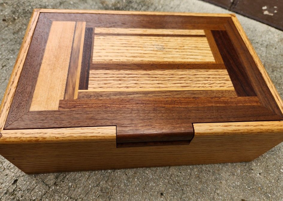 Handmade Wooden Jewelery Box 12x8