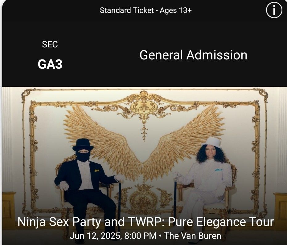Ninja Sex Party Concert Ticket - AZ