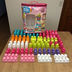 Mega Bloks First Builders Big Building Bag 80 Pieces Preschool Construction Toy