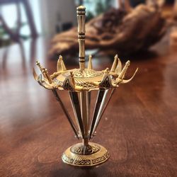 vintage Toledo Cocktail Sword Appetizer Pick Set from Spain,