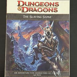 Dungeons & Dragons "The Slaying Stone" (4th Edition) 4E, 2010 Like New