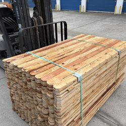 89¢ cedar fence boards 1x4x6 pickets