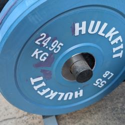 Bumpers + Barbell 