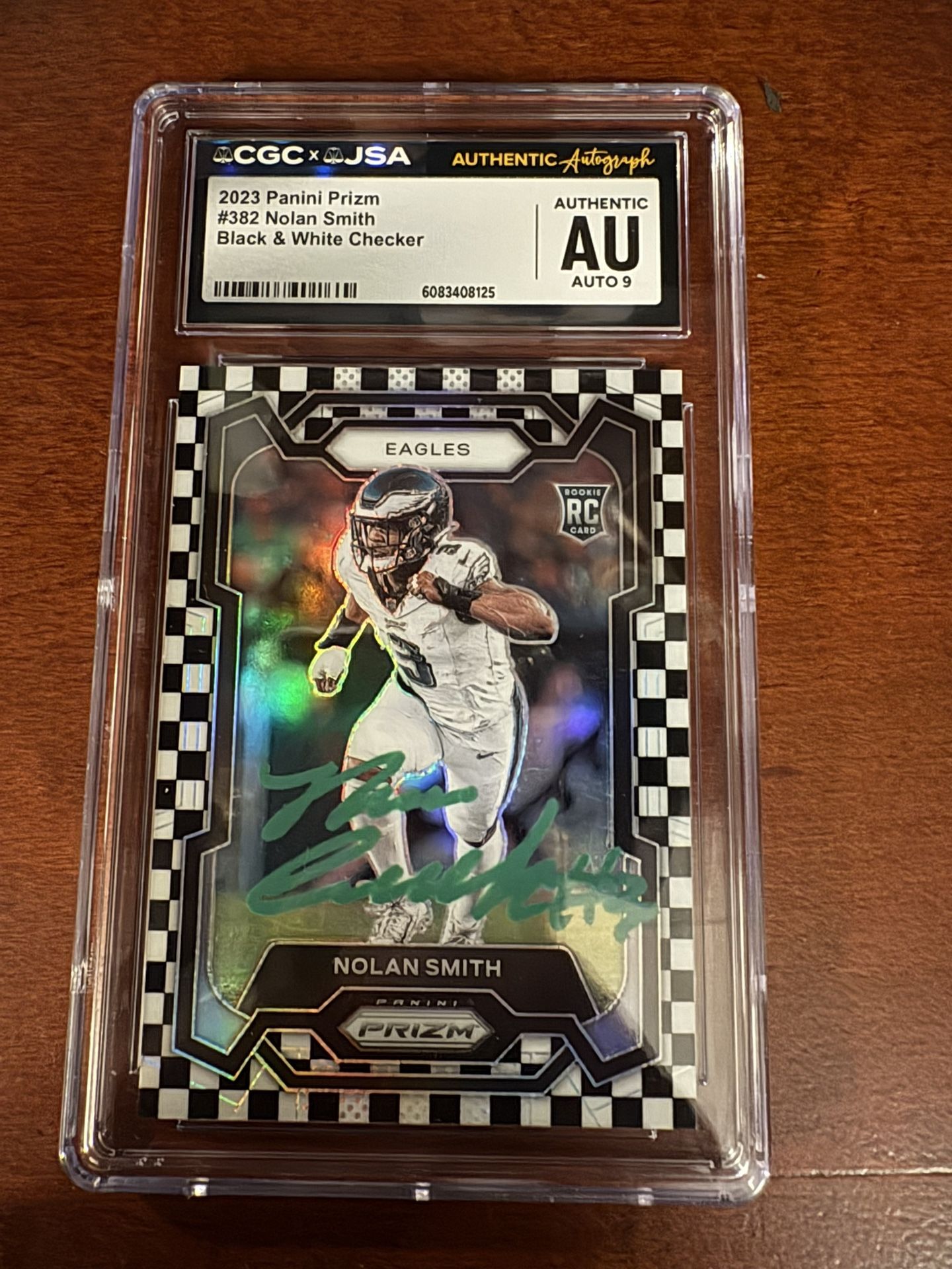 Nolan Smith Prizm Checkerboard Rookie Auto