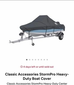 Classic Accessories StormPro Heavy-Duty Boat Cover – Premium Quality
