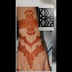 Stencil For Hands Henna Design