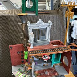 Ninja Turtles miniature playset Subway two story