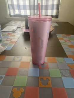 Light Pink Mickey Mouse Cold Cup
