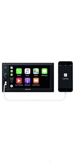 With installation Apple CarPlay double din car stereo. SONY