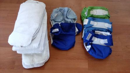 Bum genius lot of cloth diapers