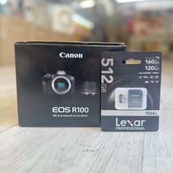 Canon EOS R100 4K Video Mirrorless Camera