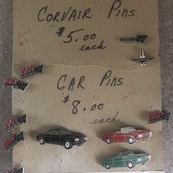 Vintage Corvair pins