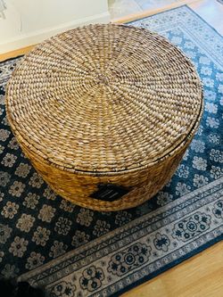 Wicker coffee table /storage