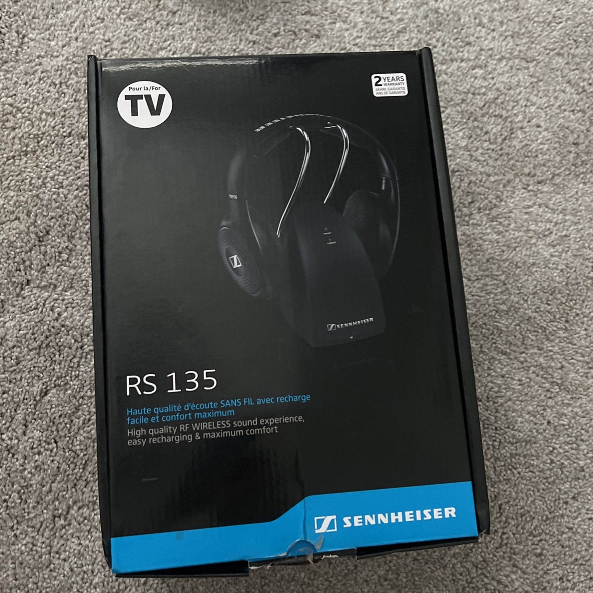 Sennheiser RS 135 Over the Ear Wireless Headphones Black for Sale in Weatherford TX OfferUp