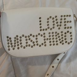 Love Moschino Crossbody, White And Gold Bag!