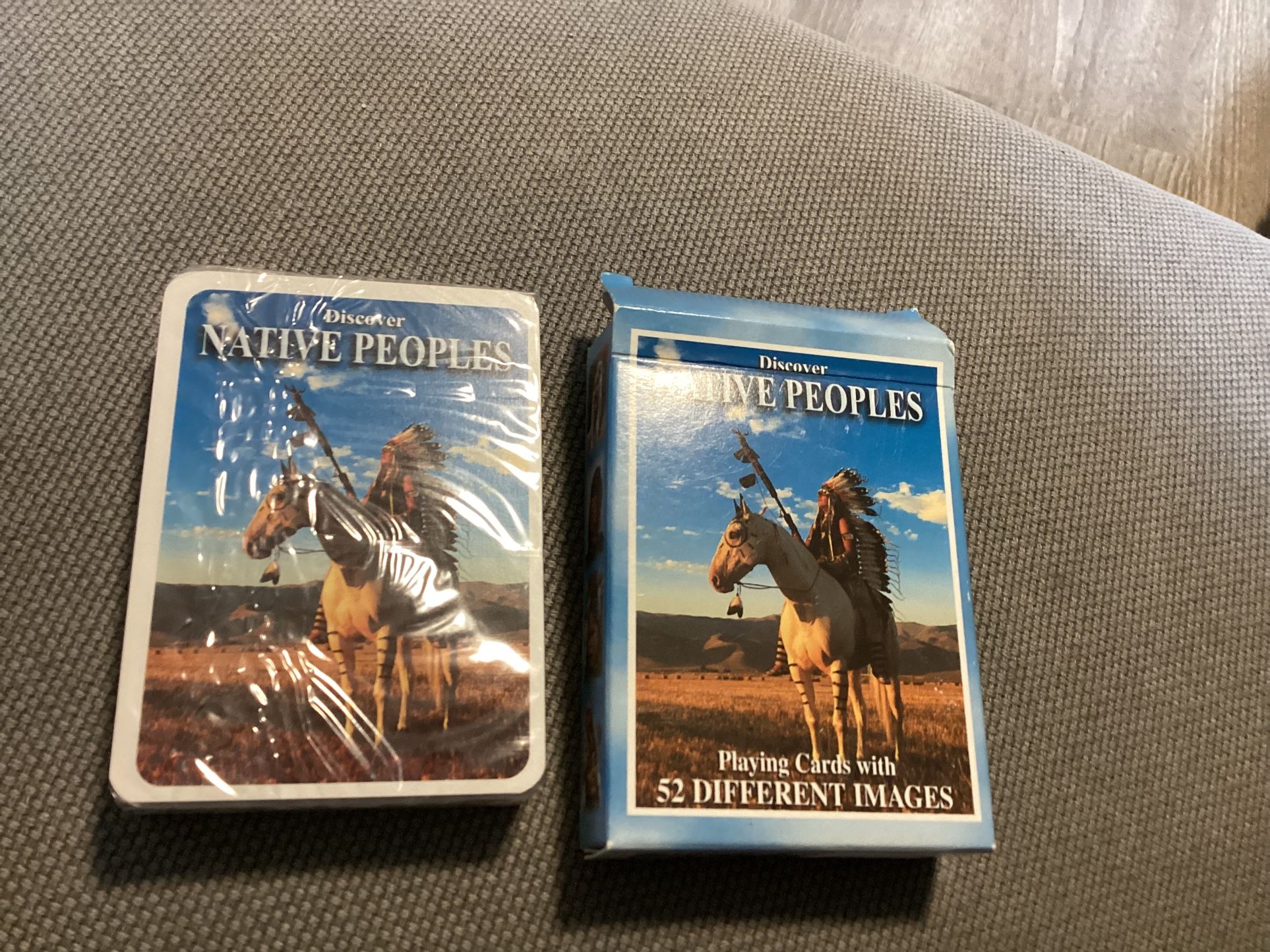 Discover NATIVE AMERICAN Peoples Playiing Cards TWO Packs with 52 Different Images