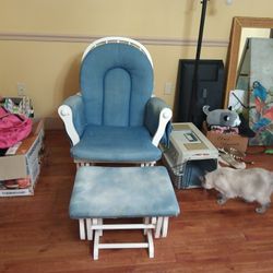 Rocking Glider Chair With Ottoman