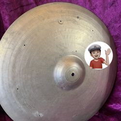 🔥 Vintage Zildjian 22” Sizzle Ride Cymbal Drum Set Drums