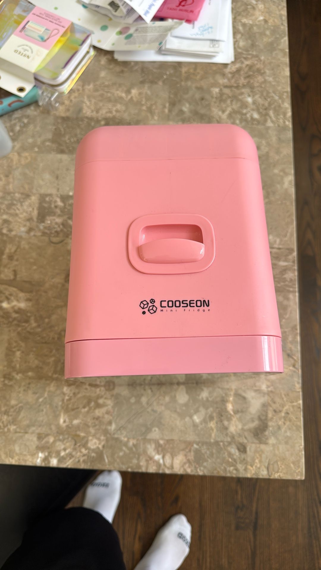 Cooseon Mini Pink Fridge