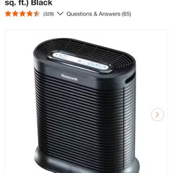 Honeywell HEPA Air Purifier, Large Room (310 sq. ft.) Black