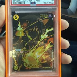 One Piece Portgas D. Ace SP Alternative Art ST13-011 PSA 10