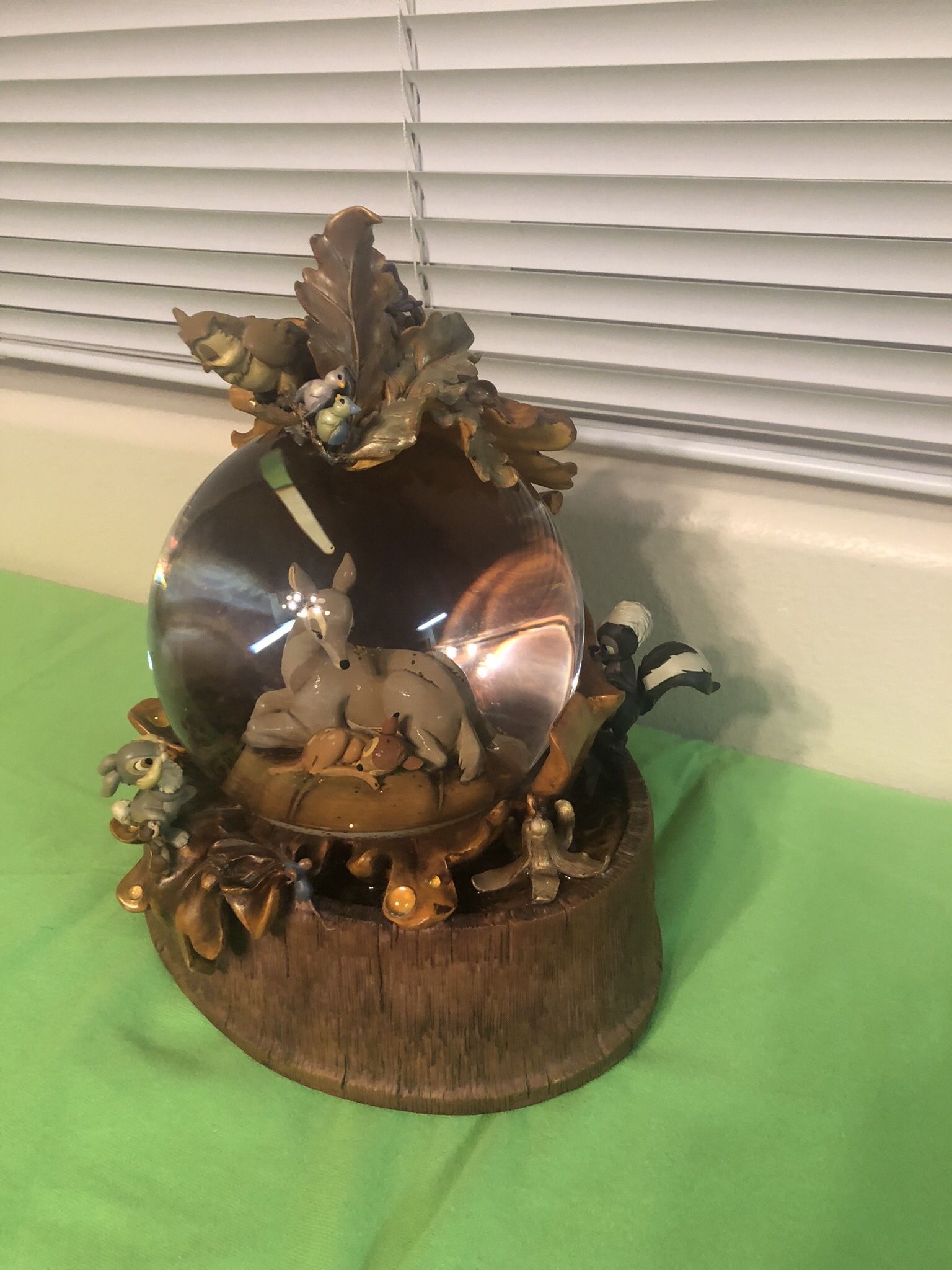Bambi musical snow globe 