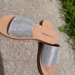 Sandals/Bling Sandals /glitter Sandals/cute Sandals/chanclas/ginas/slippers/woman sandals/bling Shoes/bling