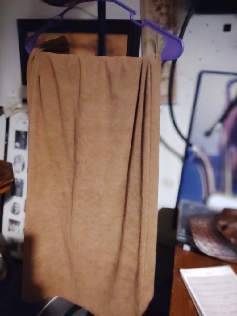 long tan skirt