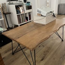 Solid wood coffee table