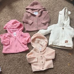 Newborn, 0-3 months sweater jacket