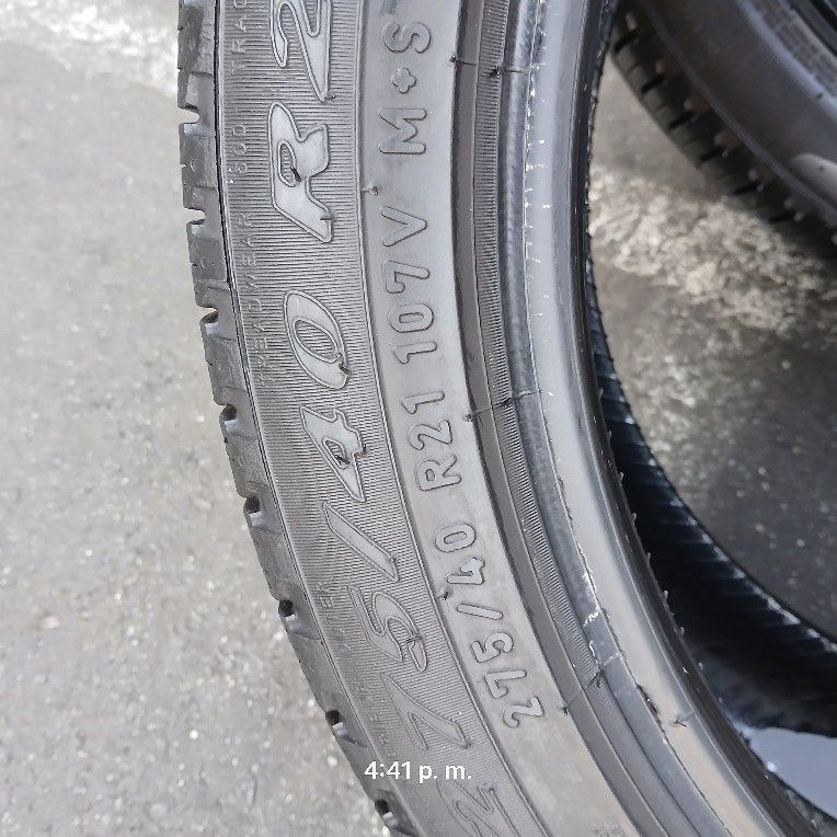 Selling Set Of PIRELLI SCORPION VERDE 275/40/21