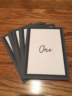 Table Numbers (1-13)