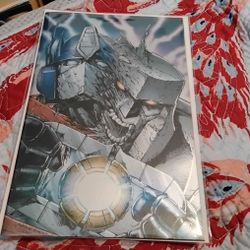 Transformers (Image Comics) #25 Shelby Robertson NYCC Virgin Foil Limited Edition Comic Book 