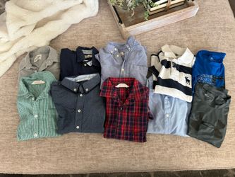 Lot Of Boys Brand Name Shirt Tops Size 7-8 yo