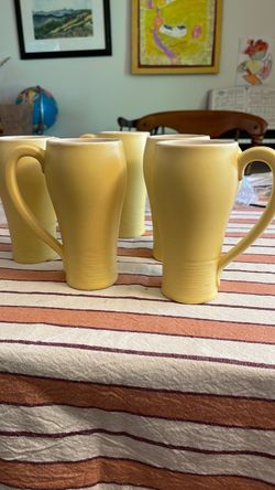 5 McCoy Citroramics Yellow 229 Mugs