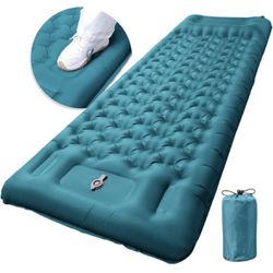 Inflatable Camping Sleeping Pad with Pillow