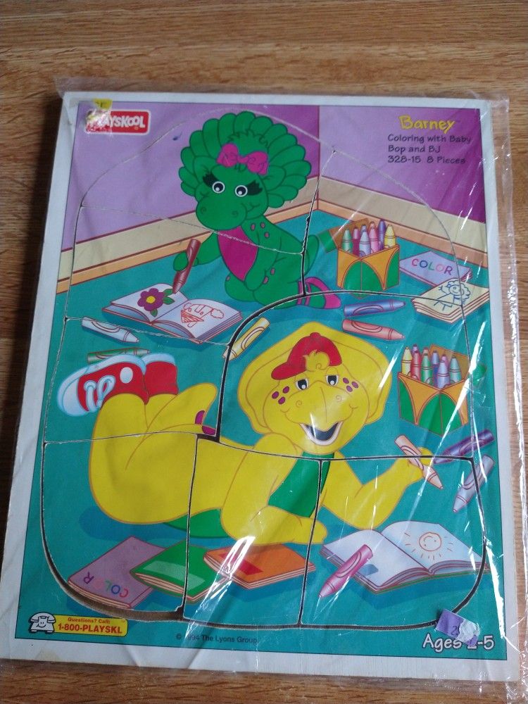 Barney Wooden Puzzle