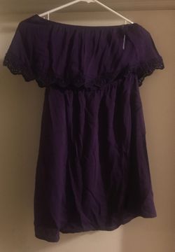 Strapless purple dress size small