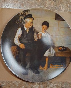 Vintage 1979 Norman Rockwell Collector Plate The Lighthouse Keeper's Daughter, Knowles China
