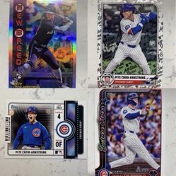 Pete Crow Armstrong - Rookie / Parallel / Insert - Chicago Cubs Lot PYC