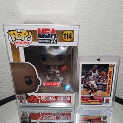 BRAND NEW MICHAEL JORDAN ALL-STAR FUNKO WITH ALL-STAR UPPER DECK CARD