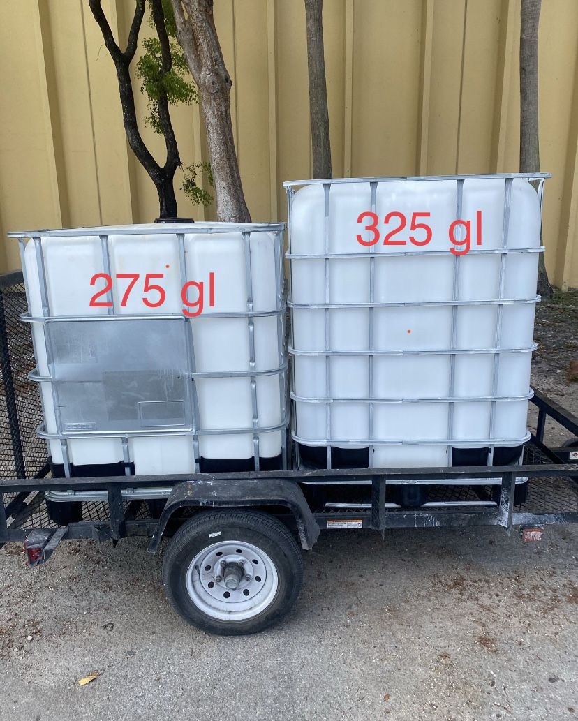 275 gallons water tank , ibc totes , plastic containers