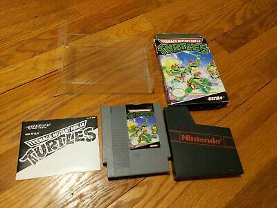Teenage Mutant Ninja Turtles TMNT Nintendo NES With box  And manual