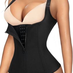 Waist Trainer Corset for Women Tummy Control Sport Workout Body Shaper Black
